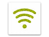 Green Mood Pictogram Wifi With Border