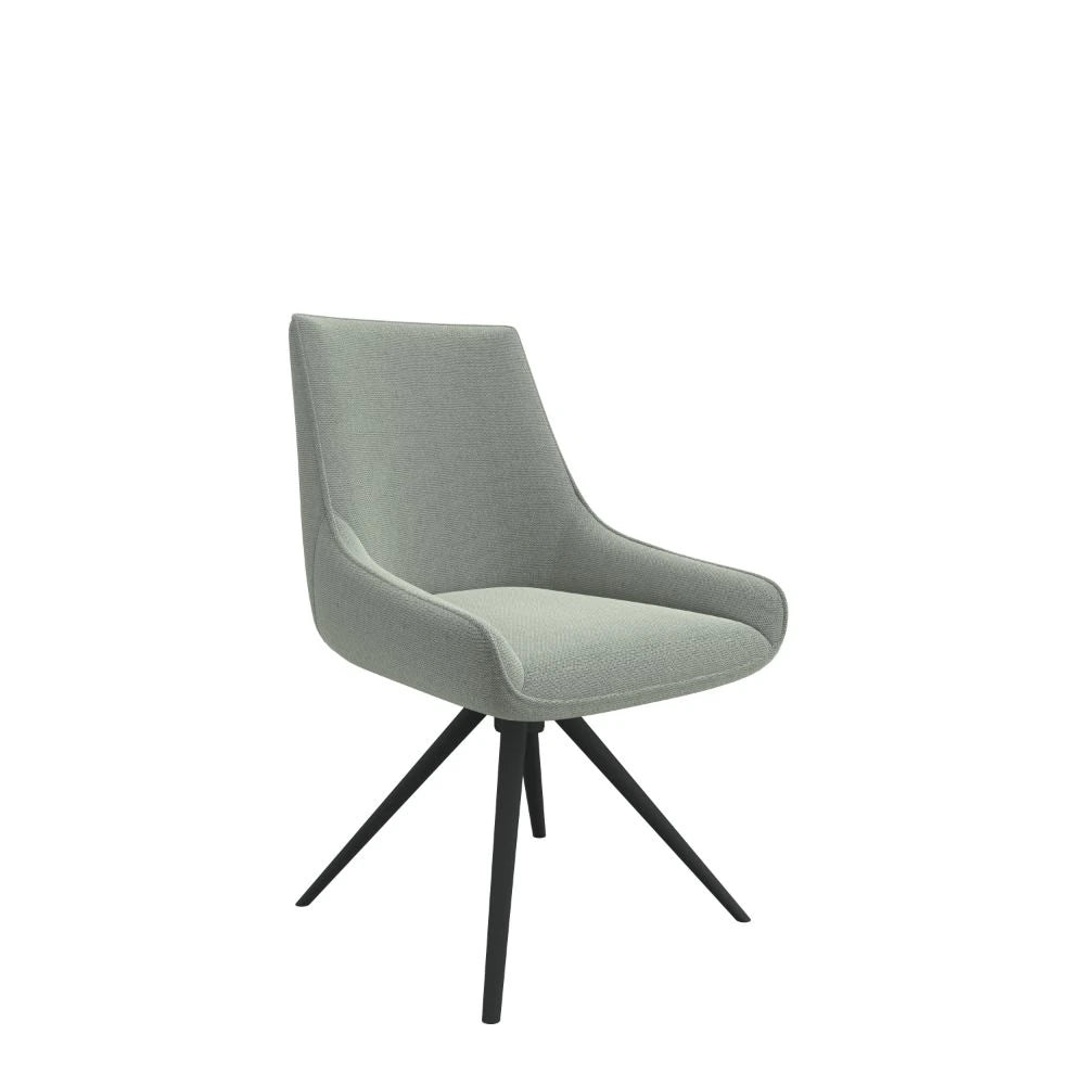 Guise Side Chair with 4-Star Base - Green/Black