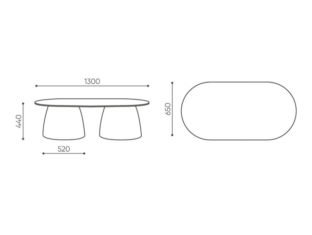 Gummy Bear Conical Table Dimensions