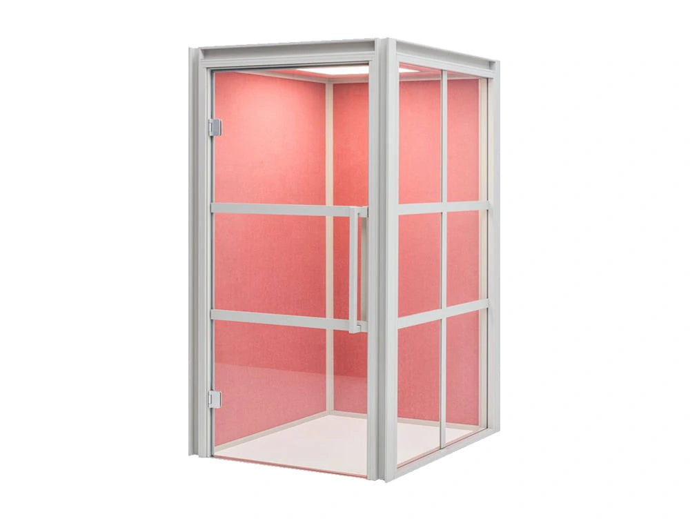 Hako Multipurpose Single Seater Acoustic Booth With Pink Interior
