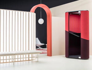 Hana Compact Acoustic Phone Booth In Showroom