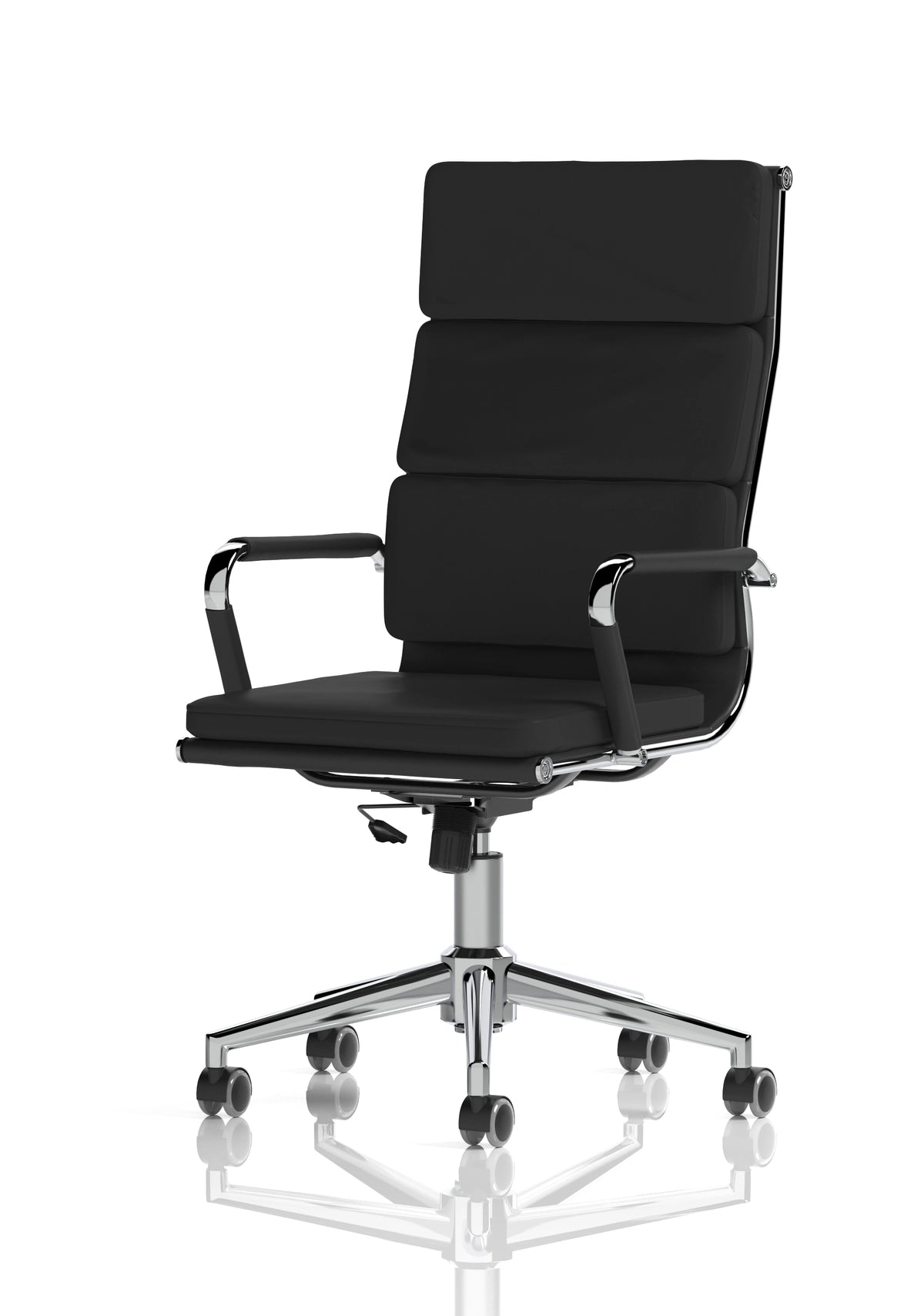 Hawkes Black Pu Chrome Frame Executive Chair EX000219 3
