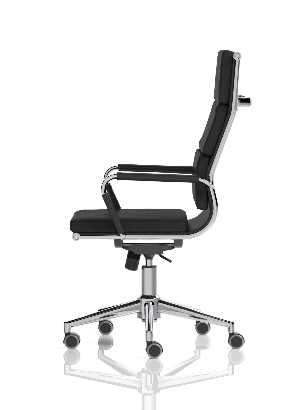 Hawkes Black Pu Chrome Frame Executive Chair EX000219 4