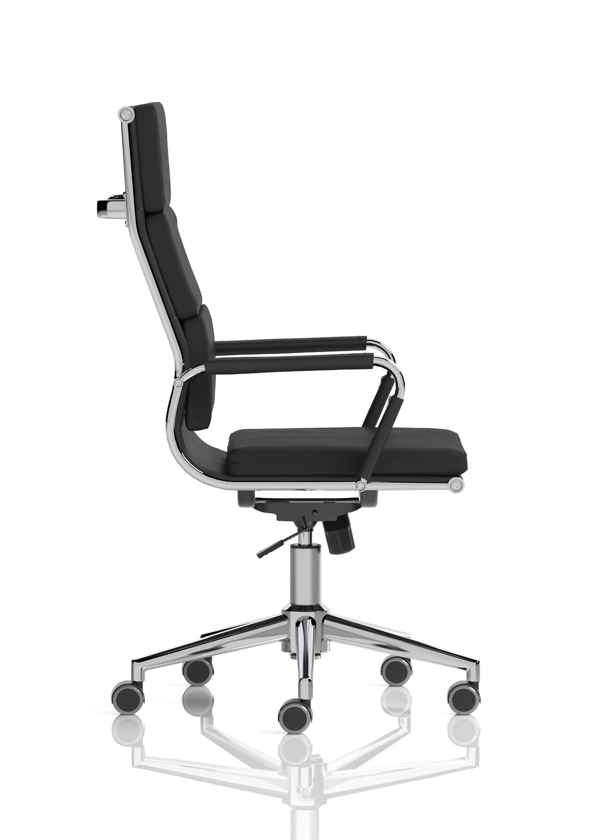 Hawkes Black Pu Chrome Frame Executive Chair EX000219 8
