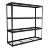 Heavy-Duty Modular Racking Unit with 4 Mesh Shelves 300kg Capacity Per Level 1830mm APMR1 4