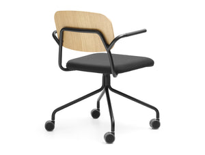 Hens Mobile Office Chair with Low Backrest 2