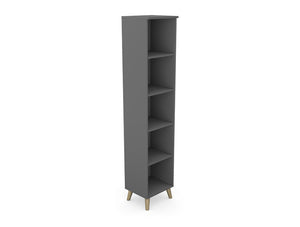 High Narrow Bookcase SV 03 in Grey Finish
