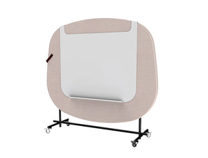 Home Multimedia Mobile Wall In Pink For Meetings With Whiteboard