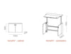 Homefit Smart Cabinet With Height Adjustable Worktop And Storage Shelf Dimensions