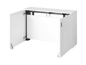Homefit Smart Cabinet With Height Adjustable Worktop And Storage Shelf In White Open