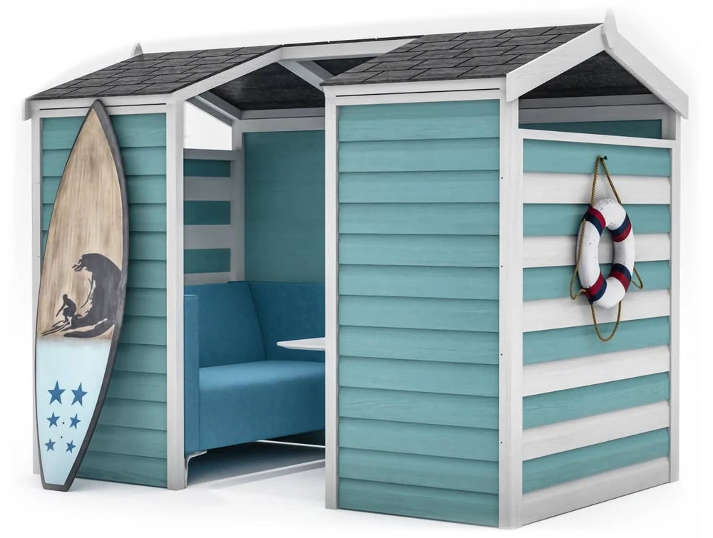 Huddle Shed Beach Themed Shed Meeting Pod1
