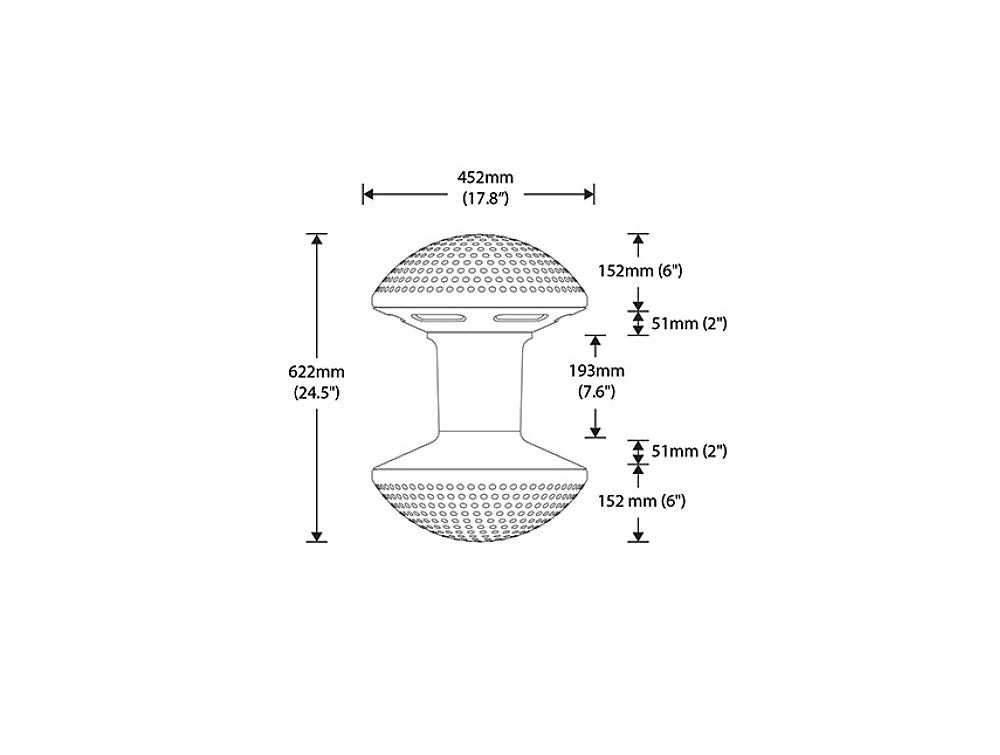 Humanscale Ballo Multi purpose Balance Stool for Home and Office 6 Dimensions