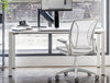 Humanscale Diffrient World All Mesh Task Office Chair 7 In White Frame In Work Desk
