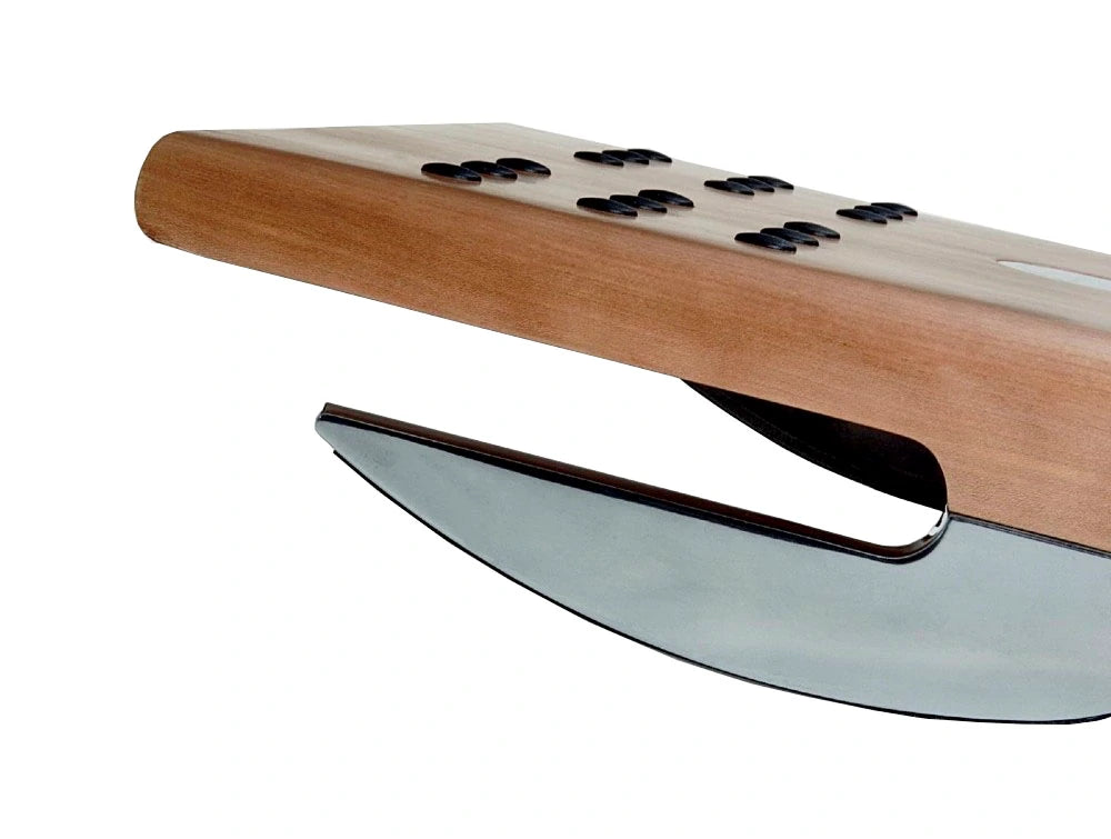 Humanscale Fr500 Ergonomic Foot Rocker With Graceful Curvature 4 In Brown With Curved Legs