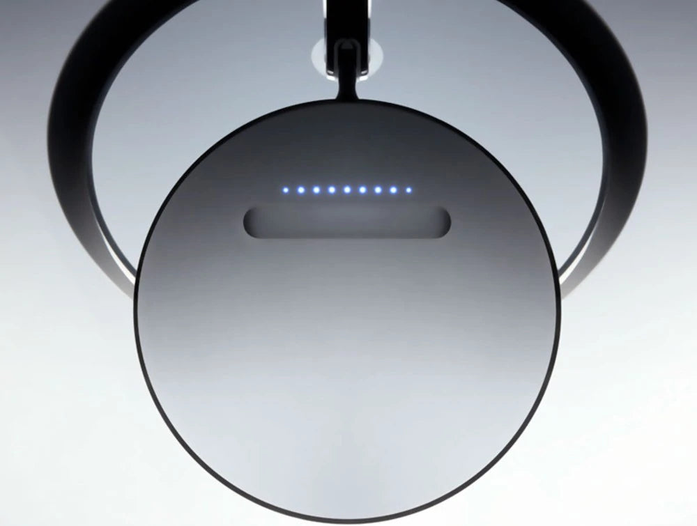 Humanscale Infinity Led Task Light With Constant Torque Forever Hinges 4 In Slate Blue Above View