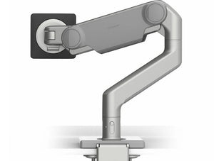 Humanscale M10 Adjustable Monitor Arms For Up To 3 Monitors 2 In Silver With Gray Trim