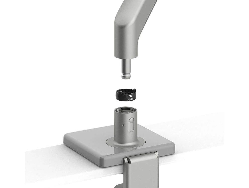 Humanscale M8.1 Adjustable Monitor Arms For Up To 2 Monitors 6 Smart Stopper
