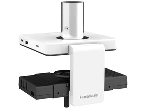 Humanscale Mconnect 2 Docking Station For Thunderbolt Notebooks In White With Black Underdesk