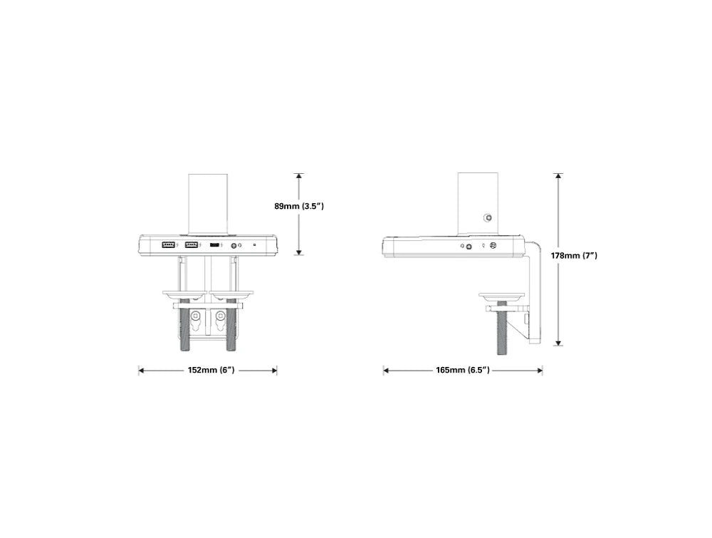 Humanscale Mpower Usb Type A And C Charging Station 8 Dimensions