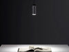Humanscale Pendant Hanging Quartz Cylinder Vessel Light 4