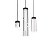 Humanscale Pendant Hanging Quartz Cylinder Vessel Light