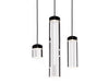Humanscale Pendant Hanging Quartz Cylinder Vessel Light