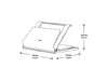 Humanscale Portable L6 Laptop Holder With One Touch 360 Swivel Base Dimensions