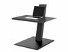 Humanscale Quickstand Eco Desk Converter For Home And Corporate Office 3 In Black With Laptop