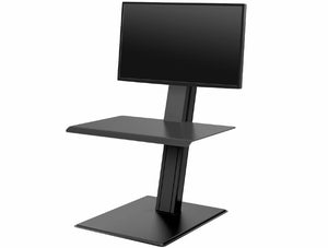 Humanscale Quickstand Eco Desk Converter For Home And Corporate Office 4 In Black With Single Monitor