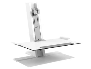 Humanscale Quickstand Sit To Easy And Portable Desk Converter 2 Heavy Mount With Large Platform In White
