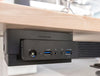 Humanscale Thin Client Holder For Under Desk Cpu In Wood Top Table