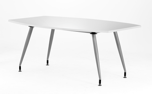 High Gloss 1800mm Writable Boardroom Table White Top Image 5