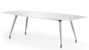 High Gloss 2400mm Writable Boardroom Table White Top Image 2