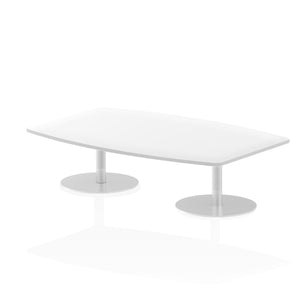 Italia 1800mm Poseur High Gloss Table White Top 475mm High Leg Image 2