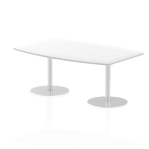 Italia 1800mm Poseur High Gloss Table White Top 725mm High Leg Image 2