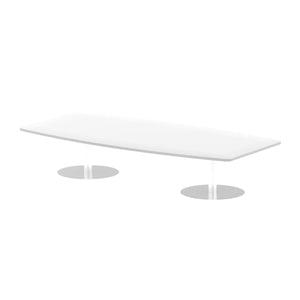Italia 2400mm Poseur High Gloss Table White Top 475mm High Leg Image 2