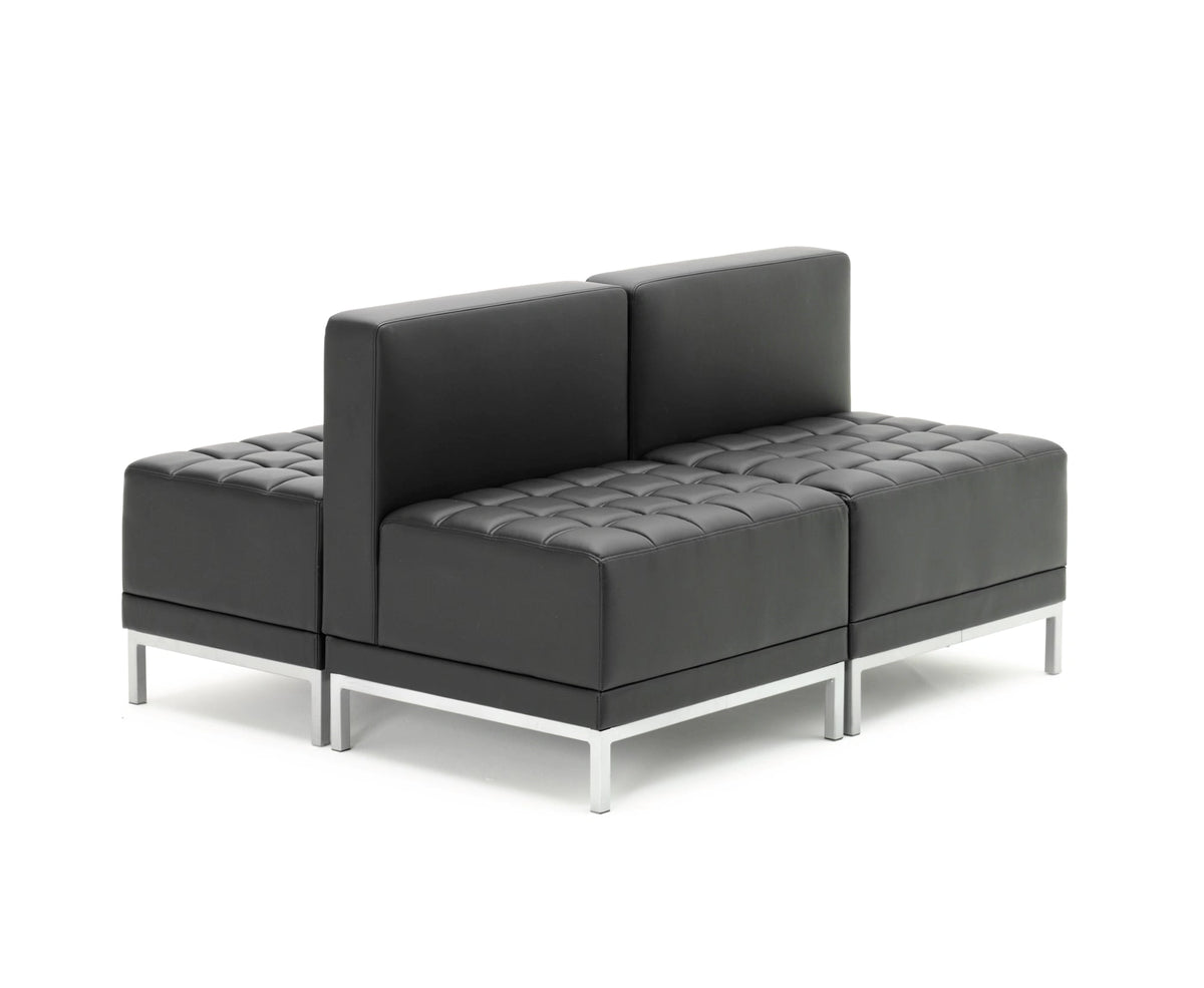 Infinity Modular Cube Chair Black Soft Bonded Leather BR000199 6
