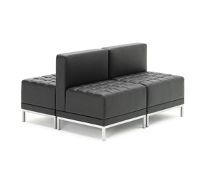 Infinity Modular Cube Chair Black Soft Bonded Leather BR000199 6