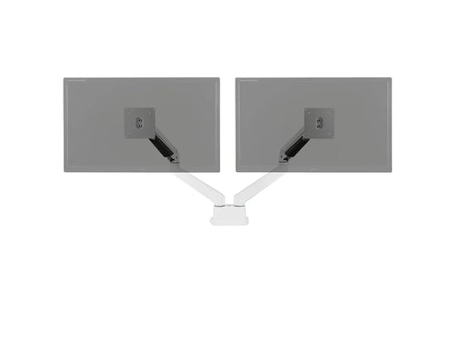 Iris Double Flat Screen Gas Lift Monitor Arms Black