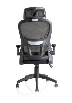 Iris Task Operator Mesh Back Fabric Seat With Headrest OP000321 11