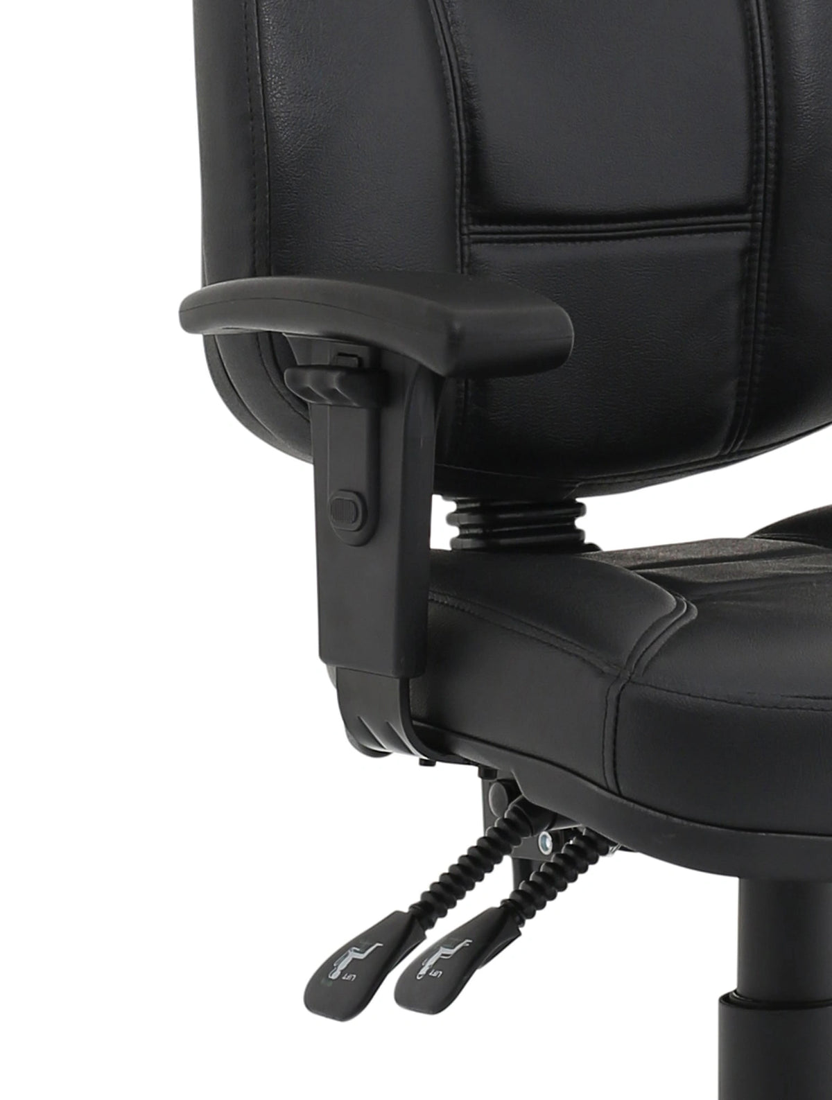 Jackson Medium Back Black Leather Task Operator Office Chair KC0284 3