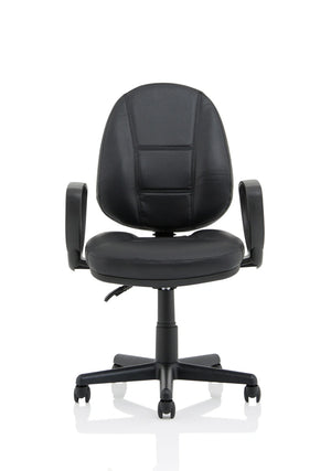 Jackson Medium Back Black Leather Task Operator Office Chair KC0292 3