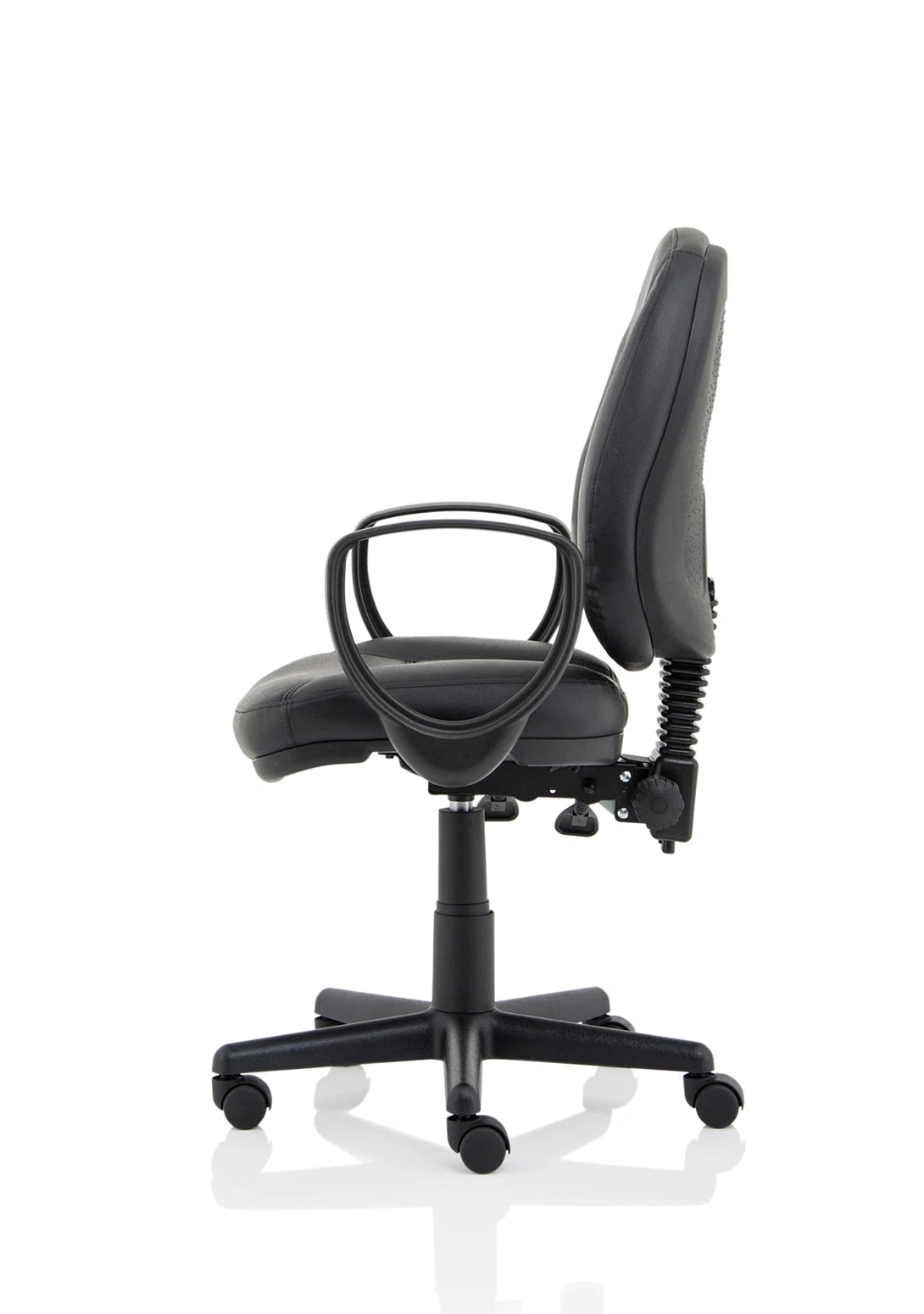 Jackson Medium Back Black Leather Task Operator Office Chair KC0292 5