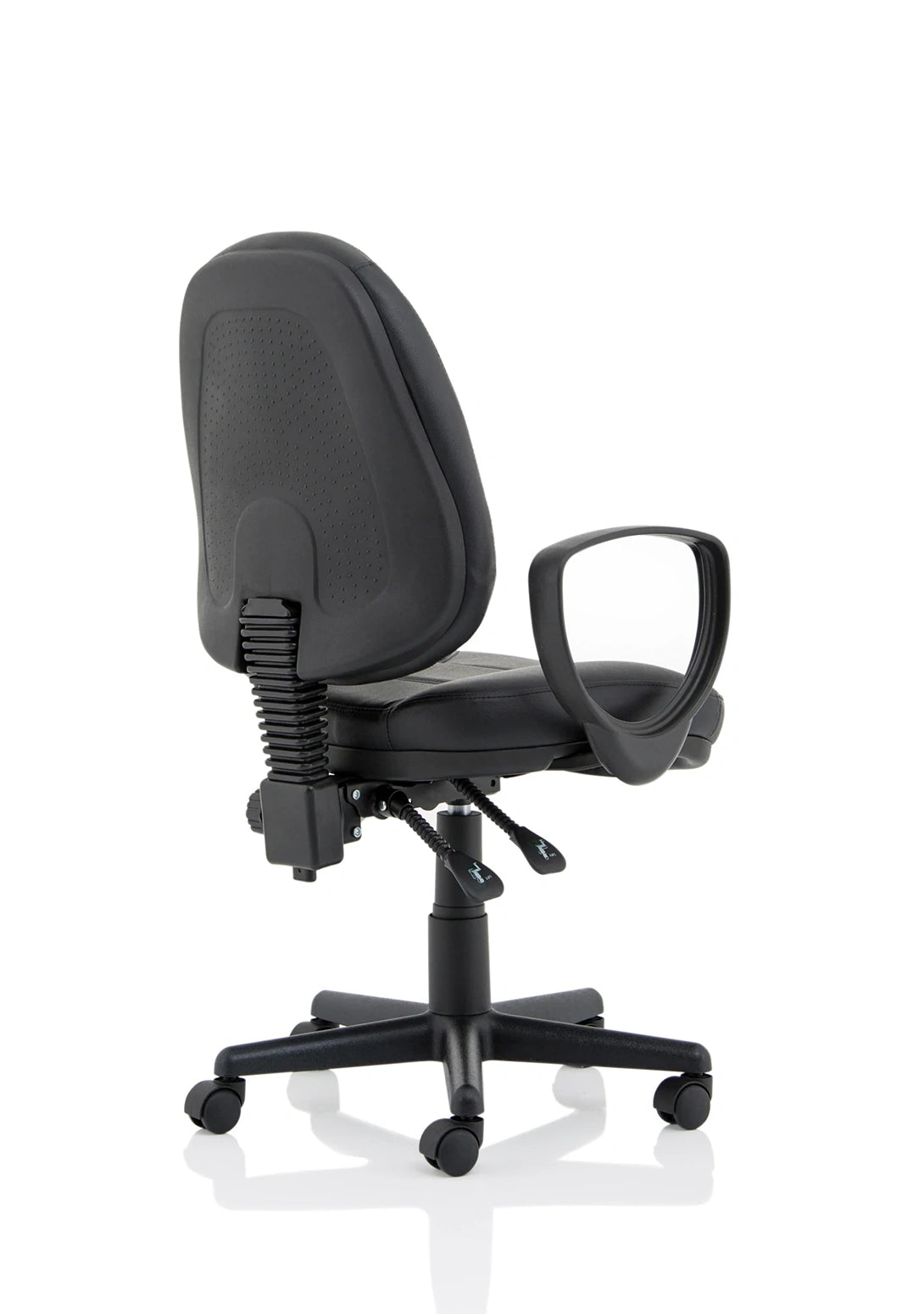 Jackson Medium Back Black Leather Task Operator Office Chair KC0292 8