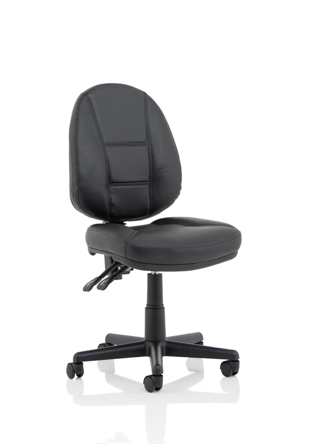Jackson Medium Back Black Leather Task Operator Office Chair OP000229 1