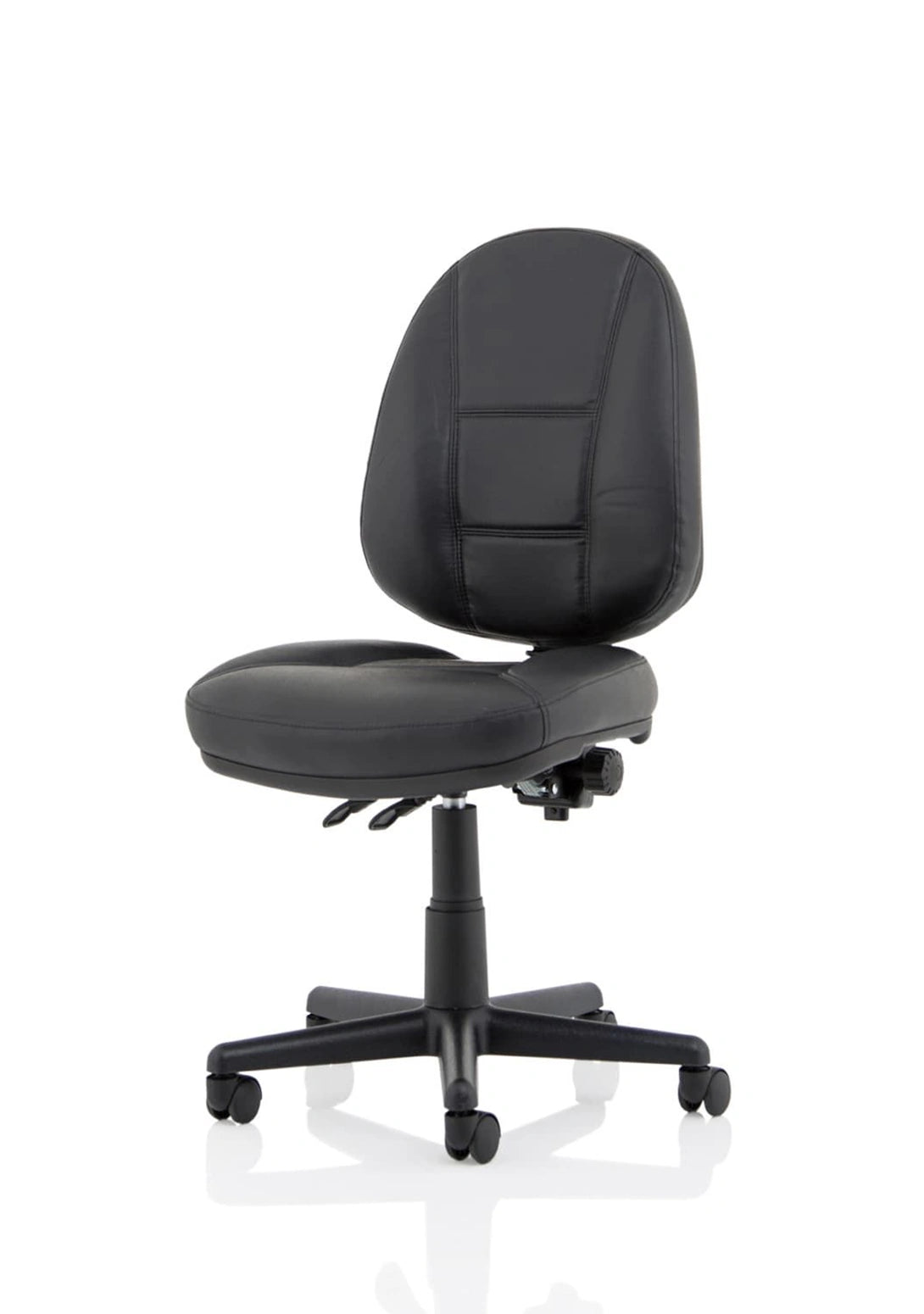 Jackson Medium Back Black Leather Task Operator Office Chair OP000229 3