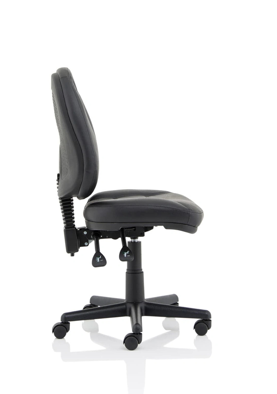 Jackson Medium Back Black Leather Task Operator Office Chair OP000229 8