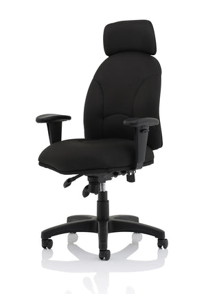 Jet Black Fabric Executive Chair OP000236 4