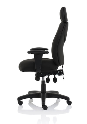 Jet Black Fabric Executive Chair OP000236 5