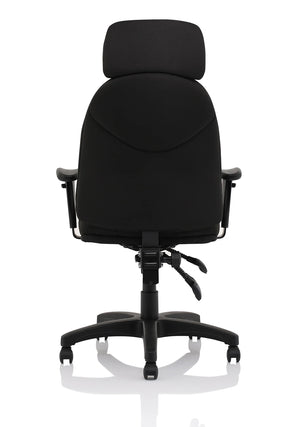 Jet Black Fabric Executive Chair OP000236 7